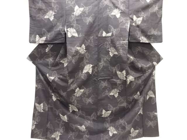 JAPANESE KIMONO / MAWATA YUKI TSUMUGI / WOVEN BUTTERFLY